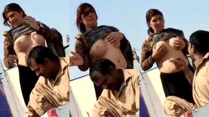 Pakistani Bhabhi Showing Boobs In Outdoor Video MMS